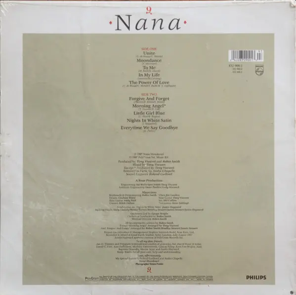 Nana Mouskouri - Nana 뒷면