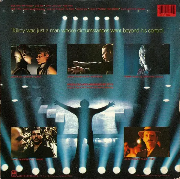 Styx - Kilroy Was Here 뒷면