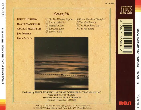 Bruce Hornsby And The Range - The Way It Is 뒷면