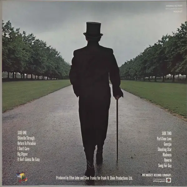 Elton John - A Single Man 뒷면