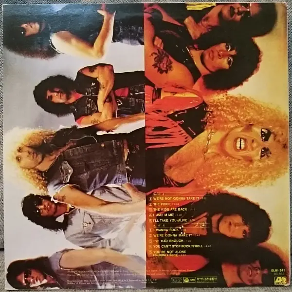 Twisted Sister - You Can't Stop Rock 'N' Roll 뒷면