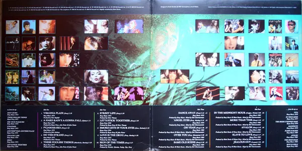 Bryan Ferry / Roxy Music - Street Life - 20 Great Hits 뒷면