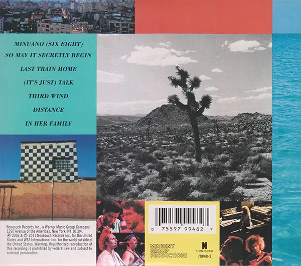 Pat Metheny Group - Still Life (Talking) 뒷면