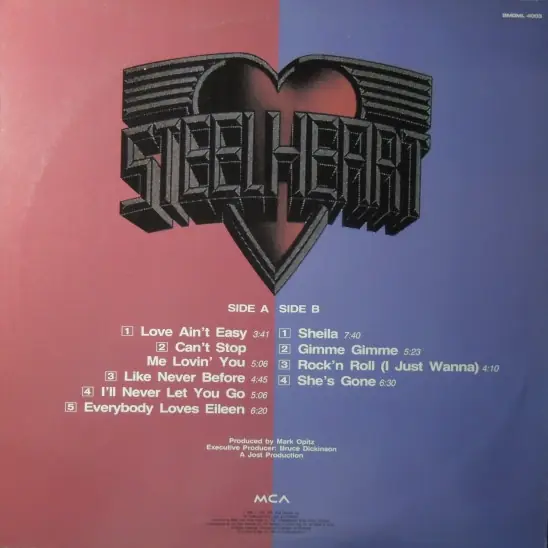 Steelheart - Steelheart 뒷면