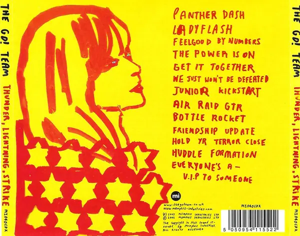 The Go! Team - Thunder, Lightning, Strike 뒷면