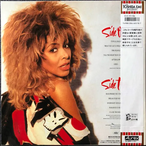 Tina Turner - Break Every Rule 뒷면