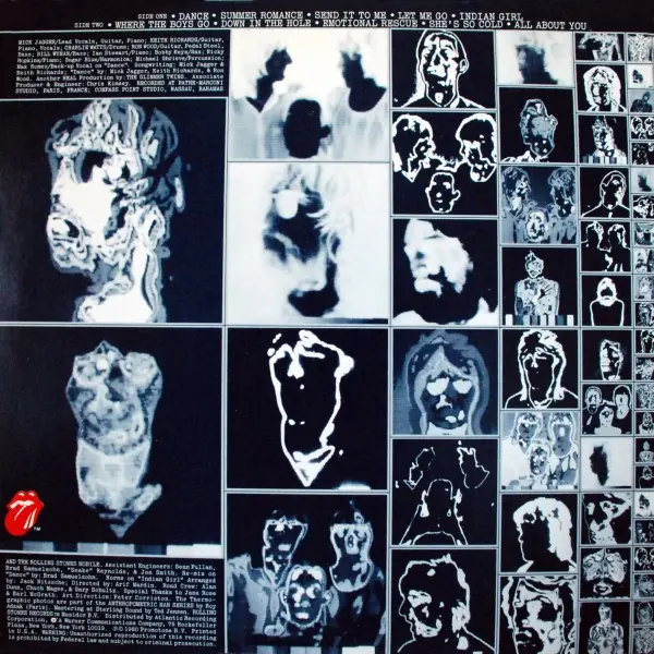 The Rolling Stones - Emotional Rescue 뒷면