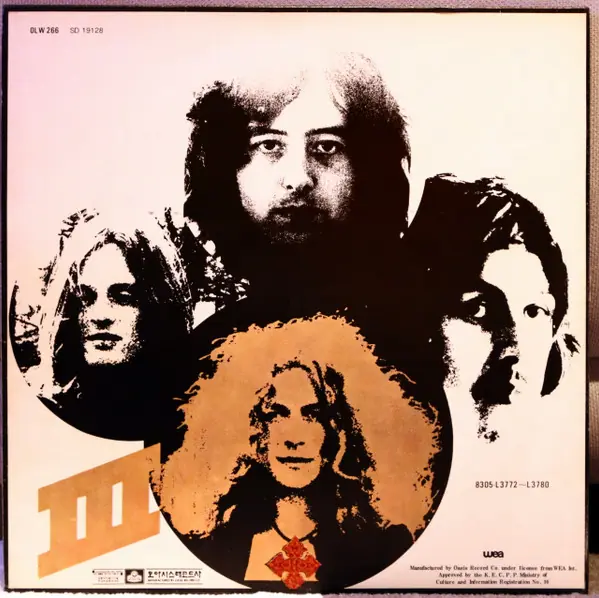 Led Zeppelin - Led Zeppelin III 뒷면