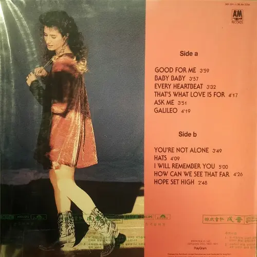 Amy Grant - Heart In Motion 뒷면