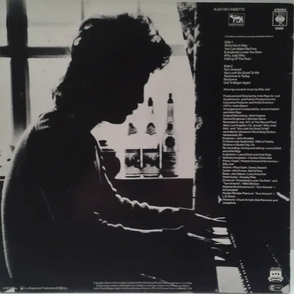 Billy Joel - Cold Spring Harbor 뒷면
