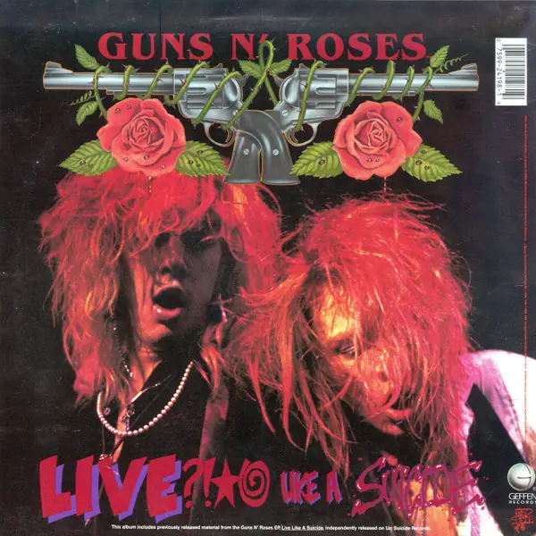 Guns N' Roses - G N' R Lies 뒷면
