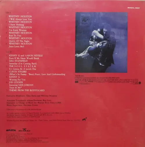 Various - The Bodyguard (Original Soundtrack Album) 뒷면