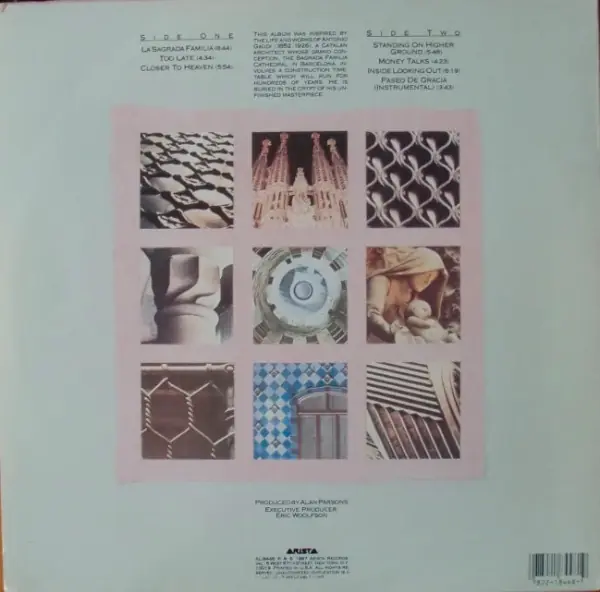 The Alan Parsons Project - Gaudi 뒷면