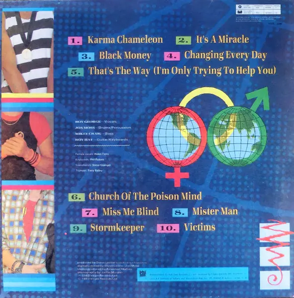 Culture Club - Colour By Numbers 뒷면