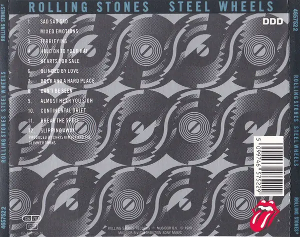 The Rolling Stones - Steel Wheels 뒷면