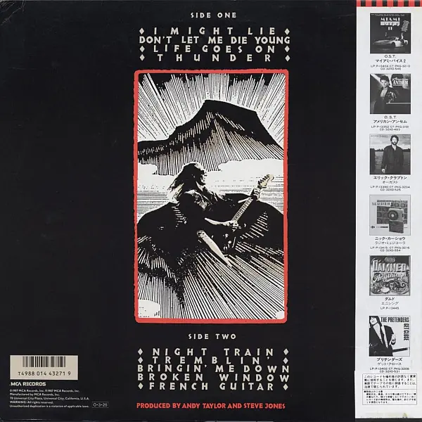 Andy Taylor - Thunder 뒷면