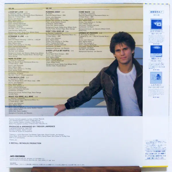 Jon Stevens - Jon Stevens 뒷면