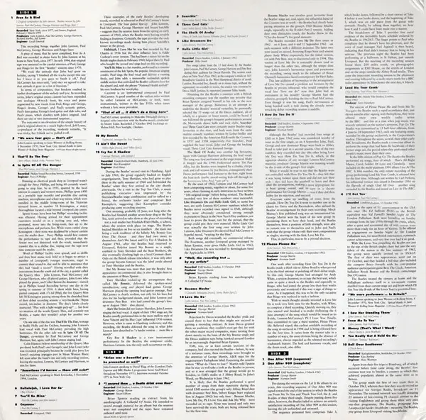The Beatles - Anthology 1 뒷면