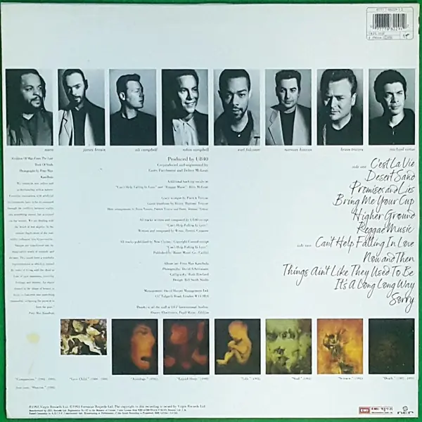 UB40 - Promises And Lies 뒷면