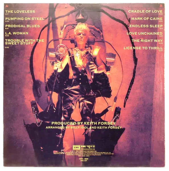 Billy Idol - Charmed Life 뒷면