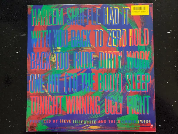 The Rolling Stones - Dirty Work 뒷면