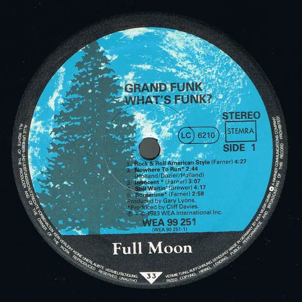 Grand Funk Railroad - What's Funk? 뒷면