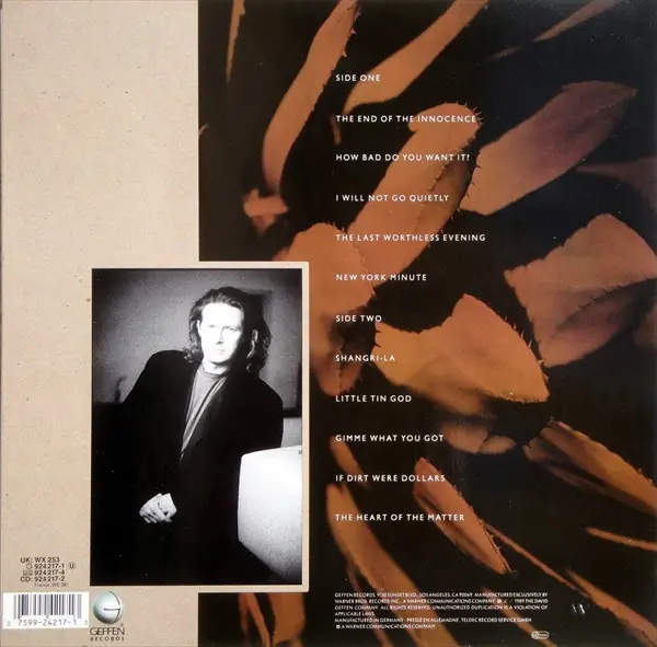 Don Henley - The End Of The Innocence 뒷면