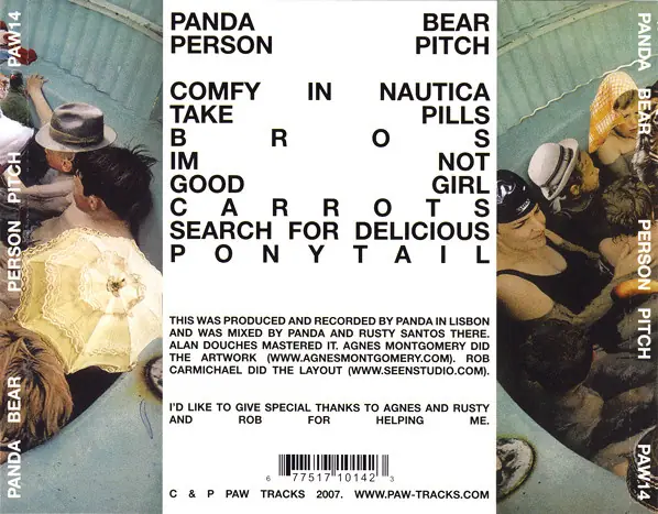Panda Bear - Person Pitch 뒷면
