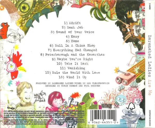 Barenaked Ladies - Barenaked Ladies Are Me 뒷면