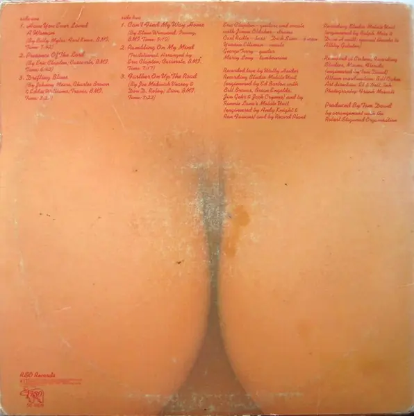 Eric Clapton - E.C. Was Here 뒷면
