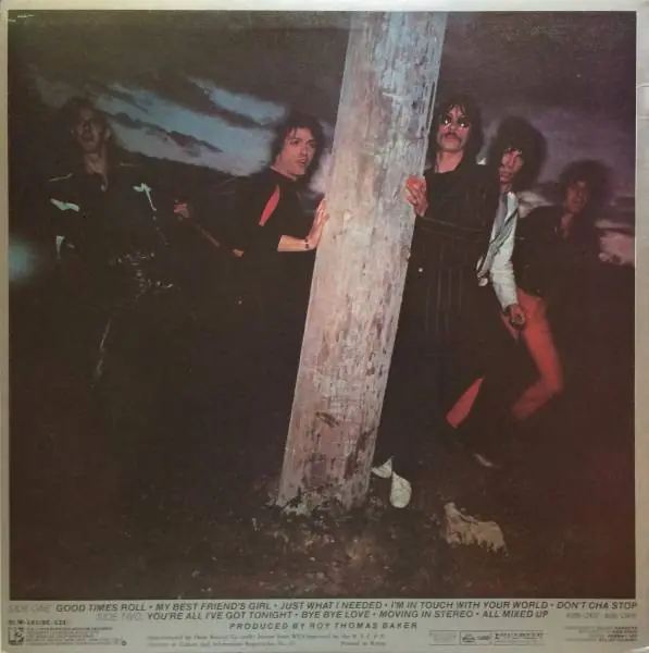 The Cars - The Cars 뒷면
