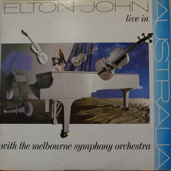 Elton John - Live In Australia (With The Melbourne Symphony Orchestra) 앞면