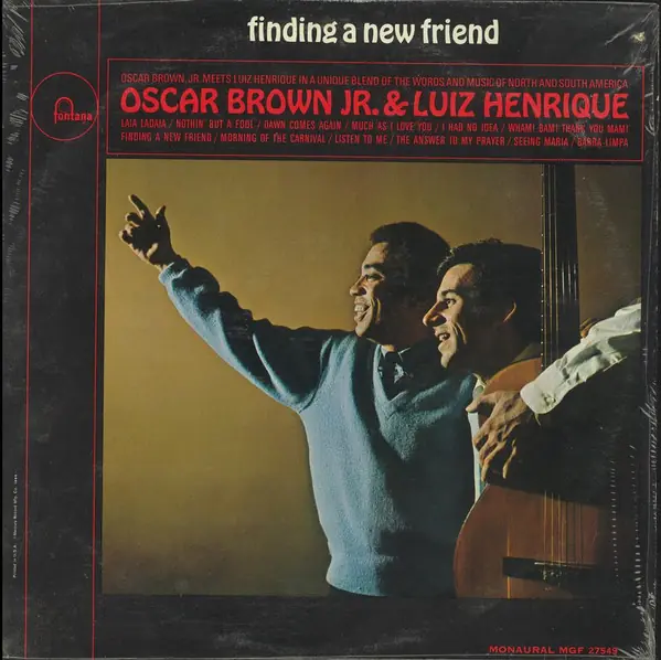 Oscar Brown Jr. / Luiz Henrique - Finding A New Friend 앞면