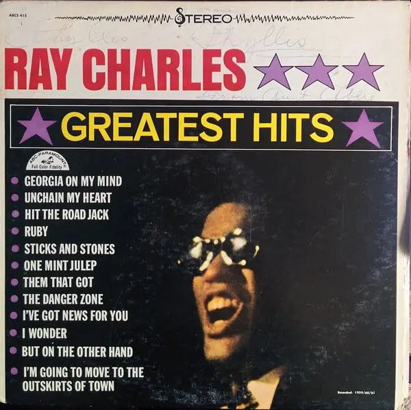 Ray Charles - Greatest Hits 앞면