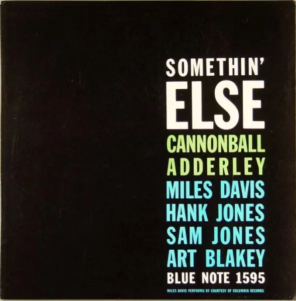 Cannonball Adderley - Somethin' Else 앞면