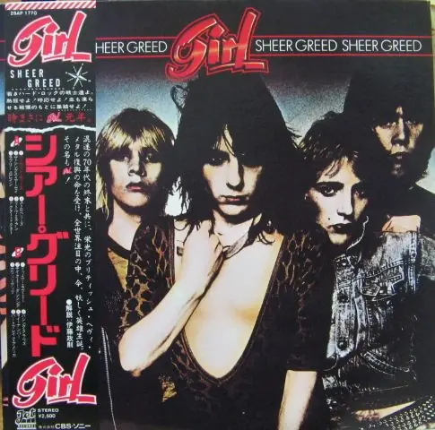 Girl - Sheer Greed 앞면
