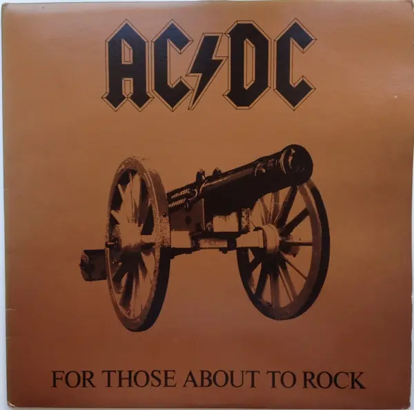 AC/DC - For Those About To Rock (We Salute You) 앞면