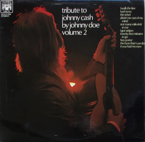 Johnny Doe - Tribute To Johnny Cash Volume 2 앞면